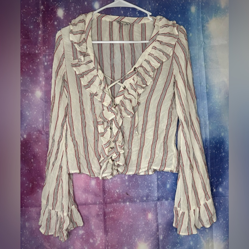 American eagle striped blouse 🛍